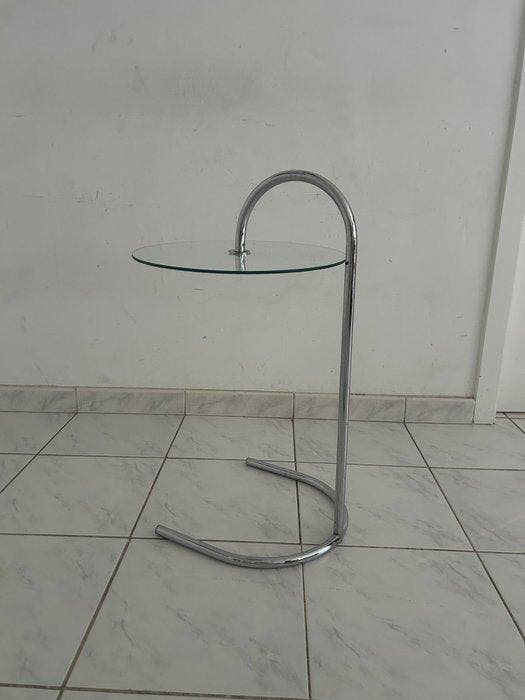 IKEA - Table dappoint - RY - Verre, Chrome - Version de, Antiquités & Art, Curiosités & Brocante