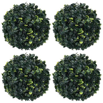vidaXL Kunstbuxusbollen 4 st 12 cm, Verzenden