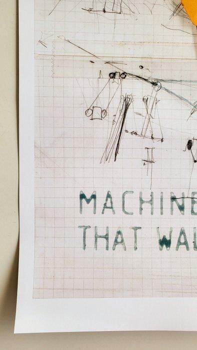 Panamarenko - MACHINES THAT WALK - Jaren 1980, Antiek en Kunst, Kunst | Tekeningen en Fotografie