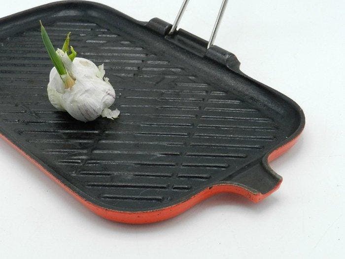 Le Creuset, Grillpan, rechthoekig met schenktuit. - Pan -, Antiek en Kunst, Antiek | Keukengerei