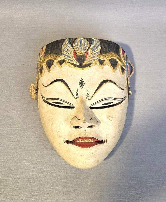 Javaans Topeng Dansmasker - Hout - Indonesië - 20e eeuw, Antiek en Kunst, Kunst | Niet-Westerse kunst