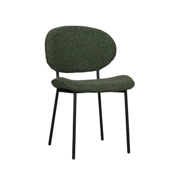 Stoel Senn | Forest | Royal Boucle | Zwart Metalen Frame |, Verzenden