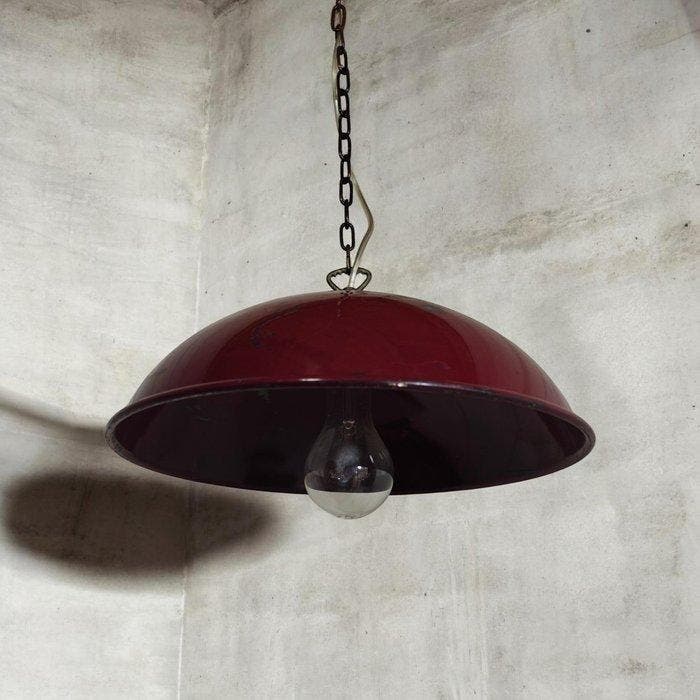 Prachtig klassiek biljart of bar verlichting - Lamp - Staal, Antiquités & Art, Curiosités & Brocante