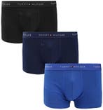 Tommy Hilfiger Boxer Trunk 3-Pack Blauw maat S Heren, Kleding | Heren, Ondergoed, Verzenden, Blauw, Tommy Hilfiger, Boxer