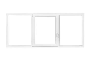 PVC vast-draaikiep-vast b300xh110 cm Wit, Ophalen of Verzenden, Gevelraam of Ruit