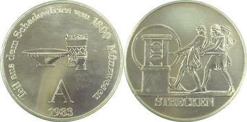 Duitsland Medaille Schadowfries Strecken 1983 A Ddr 1983 A, Timbres & Monnaies, Pièces & Médailles, Verzenden