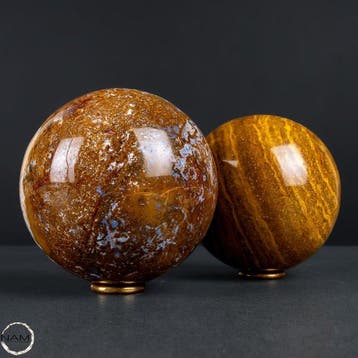 Ozeanjaspis-Kugeln – Une œuvre dart naturelle unique avec, Verzamelen