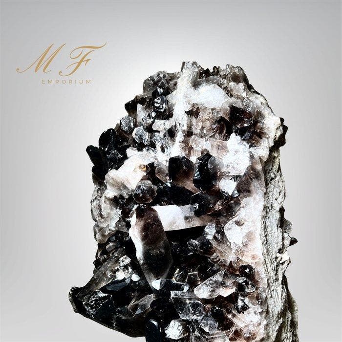 22 kg - Premium natuurlijk gerookt kwarts - Dubbelzijdig, Collections, Minéraux & Fossiles