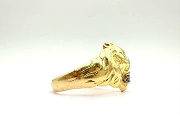 Ring - 18 karaat Geel goud - 0.10ct. tw. Diamant
