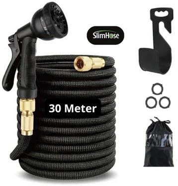 30 meter tuinslang Slimhose - Tuinslang - Uitrekbaar - Multi, Ophalen of Verzenden, Nieuw