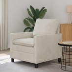 vidaXL bank / zetel Crèmekleurig 76 x 81 x 87,5 cm Fluweel, Verzenden, Nieuw