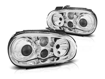 Chrome koplamp units geschikt voor VW Golf 4 R32 LOOK, Verzenden, Nieuw, Volkswagen