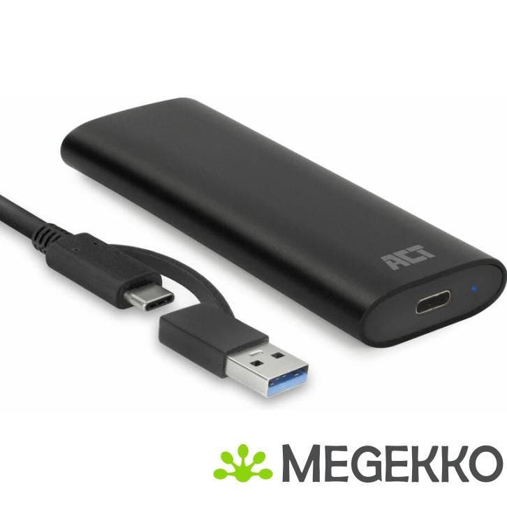 ACT USB-C M.2 NVMe / PCIe SSD Behuizing. tool-free, Informatique & Logiciels, Boîtiers d'ordinateurs, Envoi