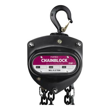 FORTEX Chain Block PRO MKII 0.5 ton - 8 meter - handtakel, Verzenden, Nieuw