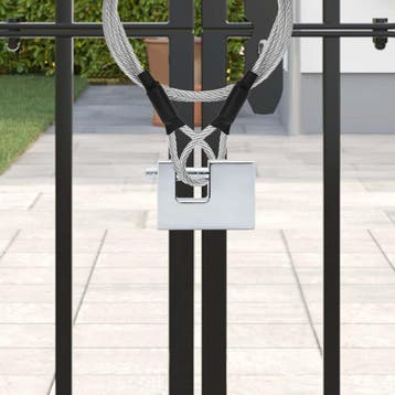vidaXL Hangslot 12 st Zilver Staal, Doe-het-zelf en Bouw, Hang- en Sluitwerk, Verzenden, Nieuw