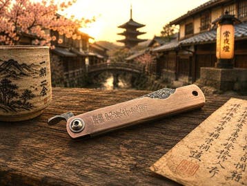 Higonokami Damascus Layered Bronze Knife – Coltello