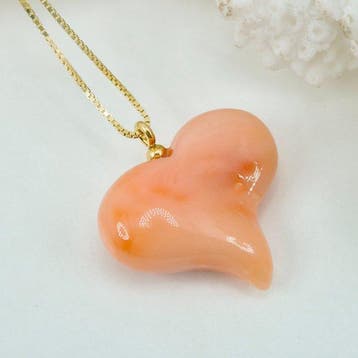 Koraal - Zilver, Verguld - Ketting met hanger - Hart van