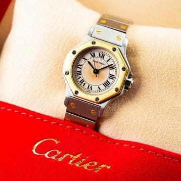 Cartier - Santos Octagon 18k Gold Bezel - Sans prix de
