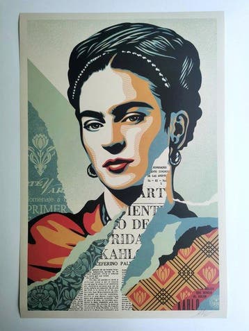 Shepard Fairey (OBEY) - The Woman Who Defeated Pain (Frida
