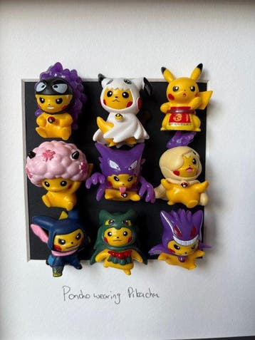 ISV Art - Framed Art - Pokémon - Poncho wearing Pikachu