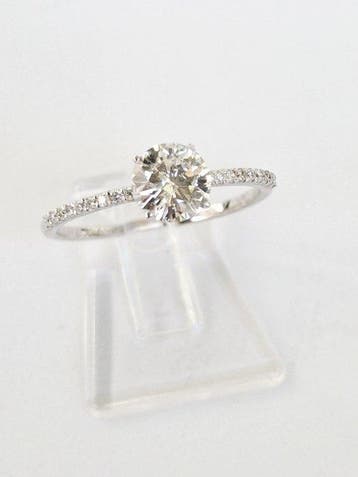 Bague de fiançailles - 14 carats Or blanc - 0.74ct. tw.