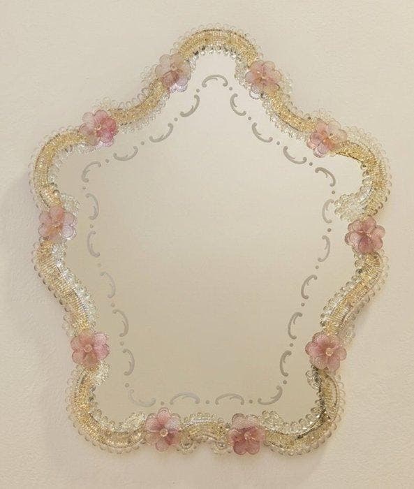 Spiegel - Muranoglas, Antiek en Kunst, Curiosa en Brocante