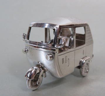 Tuktuk 925 zilver (auto-riksja of een bromtaxi) - Miniatuur