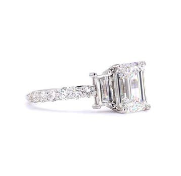 Trouwring - 14 karaat Witgoud - 2.51ct. tw. Diamant