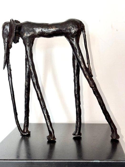 Abdoulaye Derme - sculptuur, Eléphant Le géant des rêves -, Antiquités & Art, Curiosités & Brocante