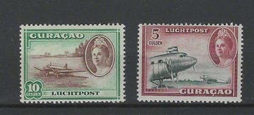 Curaçao 1942 - Koningin Wilhelmina met verschillende, Gestempeld