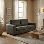 Leren bank Energy - 2,5 zits - Kenia Antracite (grijs) -, 150 tot 200 cm, Nieuw, Ophalen of Verzenden, Modern