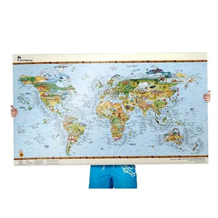 Surftrip Map Wereld Rewritable, Sports nautiques & Bateaux, Planche à voile sur vague, Enlèvement ou Envoi