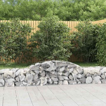 vidaXL Schanskorven 2 st gewelfd 300x50x40/60 cm, Verzenden