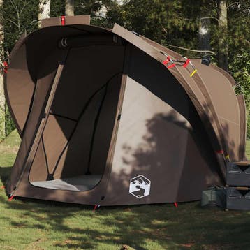 vidaXL Vistent 4-persoons waterdicht bruin, Verzenden, Nieuw
