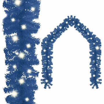 vidaXL Kerstslinger met LED-lampjes 20 m blauw, Divers, Noël, Verzenden