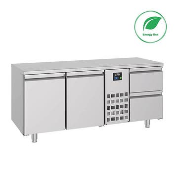 700 Koelwerkbank 2 Deuren en 2 Laden Monoblock, Verzenden