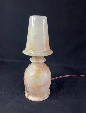 Handcrafted Himalayan Onyx Marble Lamp Decorative Art -