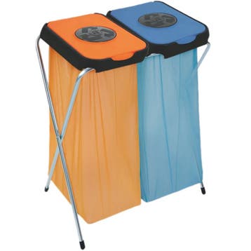 Afvalzakhouder | EKOTHINKS | Staal/Kunststof | Blauw/Oranje, Verzenden, Nieuw in verpakking