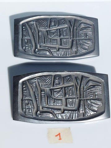 Vintage Poignée de porte - 1960-1970 - Paire de grandes