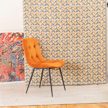 BA016 - Gobelinstof met geometrisch diamantenmotief -