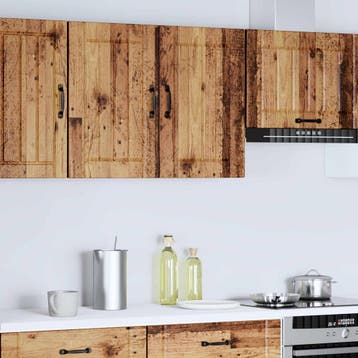 vidaXL Keukenbovenkast Lucca bewerkt hout oud houtkleurig, Verzenden