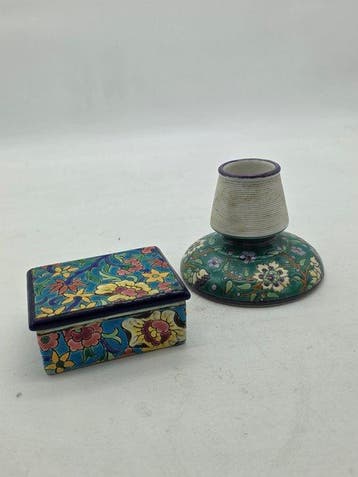 emaux de longwy - Boîte/pot à thé (2) - Céramique