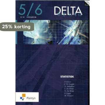 Delta 5/6 Statistiek (3/4u) (incl. cd-rom) / Vast Boek /, Verzenden, Gevers