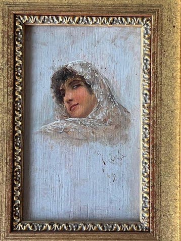 Enrique Atalaya (1851–1913) - Retratos de damas con mantilla