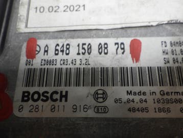 ECU Mercedes E W211 3.2 CDI A6481500879 0281011916, Auto-onderdelen, Verzenden, Gebruikt