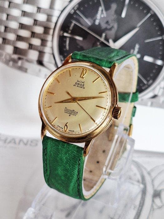 Droz - Mechanische cal AS 1538 21 jewels - Zonder, Handtassen en Accessoires, Horloges | Heren