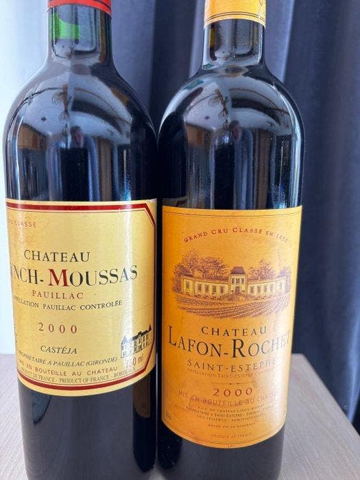 2000 Chateau Lafon Rochet & Chateau Lynch Moussas - Bordeaux, Collections, Vins