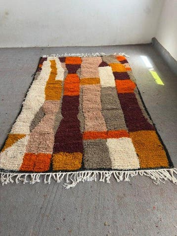 Azilal - Tapis - 190 cm - 122 cm - Tapis berbère en laine, Maison & Meubles