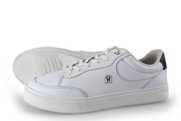 Tommy Hilfiger Sneakers in maat 40 Wit, Verzenden, Wit, Zo goed als nieuw, Sneakers