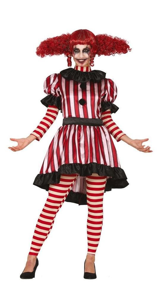 Horror Clown Halloween Kostuum Dames, Hobby & Loisirs créatifs, Articles de fête, Envoi